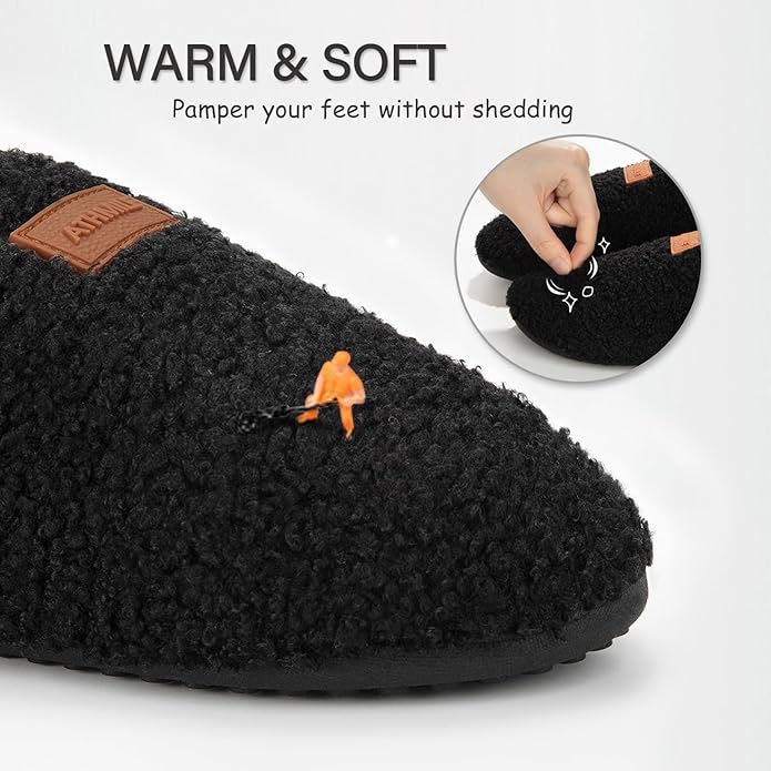 ATHMILE House Slippers for Women Men Indoor Barefoot Slippers Socks Furry Slip on House Shoes Cozy Comfy for Home Bedroom Travel Yoga