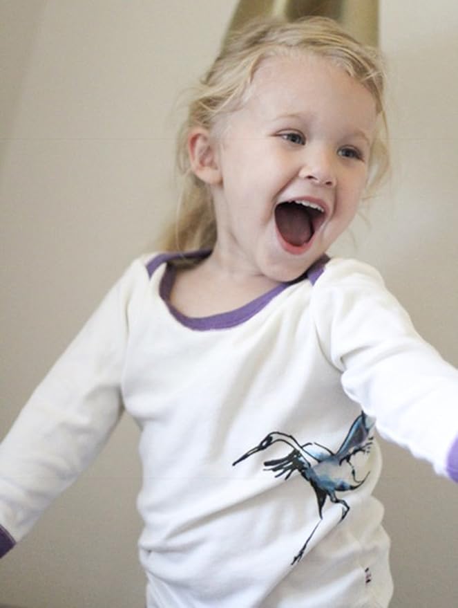Babysoy Jane Goodall Long Sleeve Baby Toddler Unisex Boy Girl Animal Print Tee