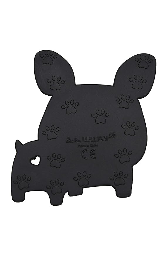 Loulou Lollipop Boston Terrier Soft Silicone Teether - Premium Baby Teether Toy