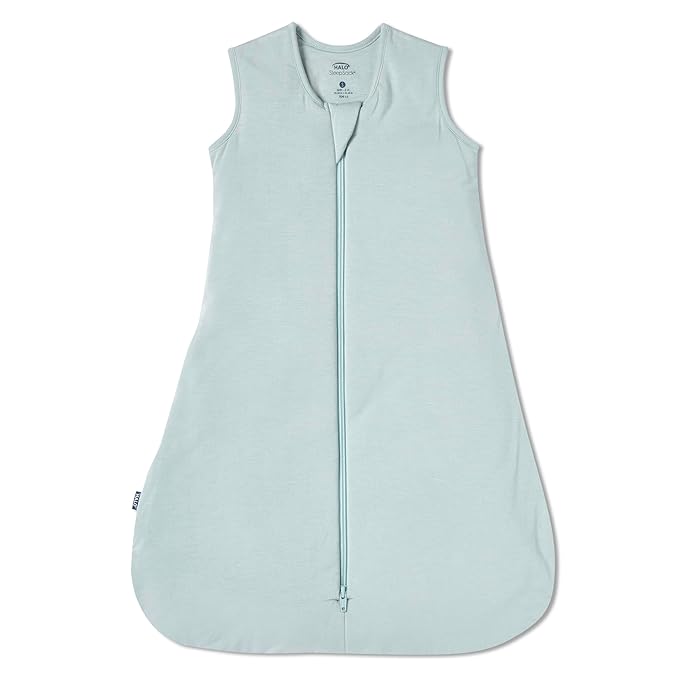 HALO SleepSack SuperSoft Wearable Blanket, Viscose Made From Bamboo, Sleeping Bag for Babies, 1.5 TOG, 0 β 6 Months, Small, Calm Sage