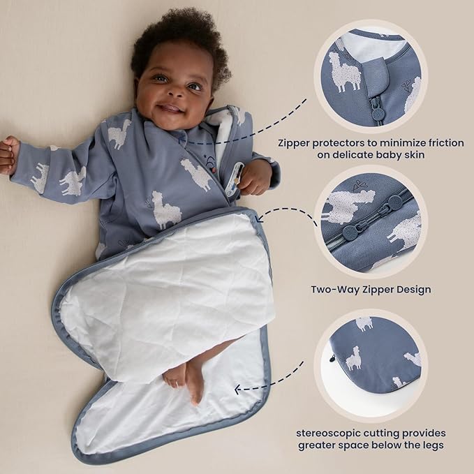 Unisex Sleeping Bag for Babies and Toddlers 1.0 Tog Sleep Sack 18-36Months, Newborn Sleep Sack, Wearable Blanket Baby, Sleep Sack with Sleeves, Gifts for Baby