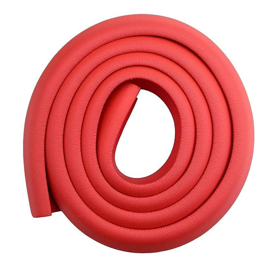 M2cbridge L Shape Extra Thick Furniture Table Edge Protectors Foam Baby Safety Bumper Guard 6.5 Ft (Red)