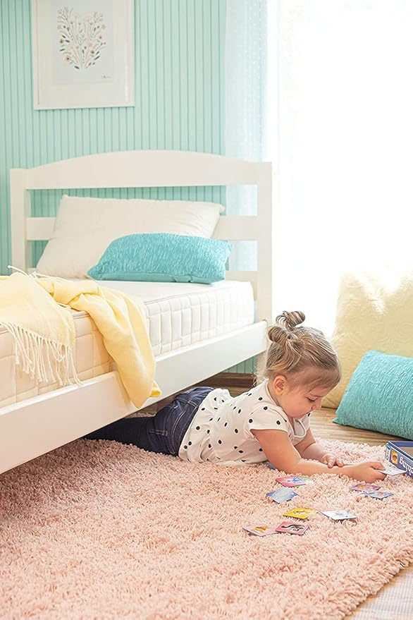 Naturepedic 2-in-1 Organic Kids Mattress - Twin Trundle Short Mattress with Quilted Top and Waterproof Layer - Firm Mattress for Kids - Universal Comfort Mattress for Trundle Bed and Bunk Bed