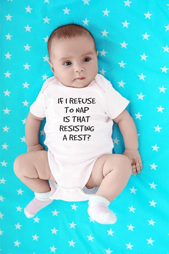 CBTwear If I Refuse To Nap Is That Resisting Baby Bodysuit Adorable Boy Girl Romper Clothing