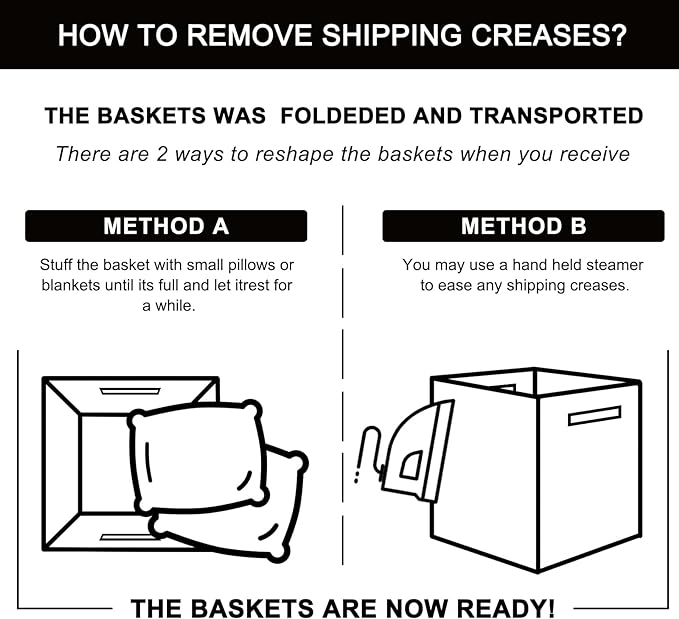 OIAHOMY Cube Storage Basket, 3-Pack Woven Cotton Rope Baskets for Storage, 11-Inch Cube Basket with Handles, Great for Shelves, Closets, Children's Toy Storage and Organization-White & Grey