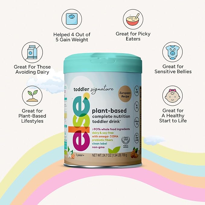 Else Nutrition Signature Toddler Formula โ Made in Europe, Premium Toddler Formula 12-36 months, Plant-Based, Dairy-Free, Lactose-Free Baby Formula, European Recipe | (Pack of 4)