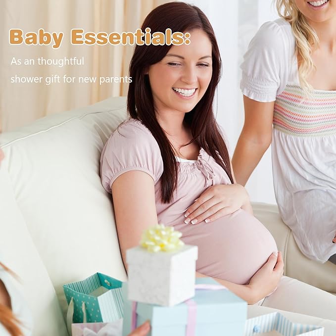 Hooded Baby Bath Towels, 2 Pack Baby Towels with Hood for Newborn, Upgrade High Density 100% Muslin Cotton Baby Towel, Ultra Soft, Highly Absorbent for Infants, Toddlers, Newborn Essential, 32” x 32”