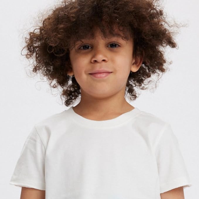 HonestBaby Unisex-Baby 5-Pack Short Sleeve T-Shirts 100% Organic Cotton Baby, Toddler, Little Kid, Boy, Girl, Unisex