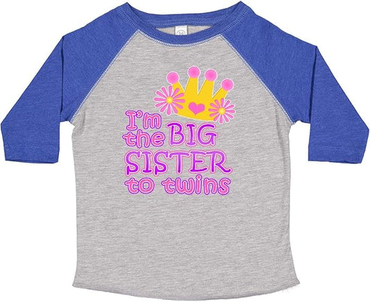 inktastic I'm The Big Sister to Twins. Toddler T-Shirt