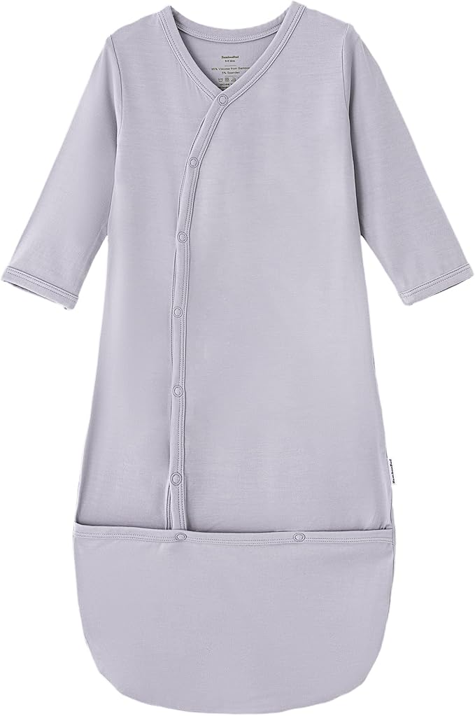 Baby Nightgowns Sleeper Gown Newborn Long Sleeve Pajama Gowns Unisex Viscose from Bamboo Infant Sleepwear