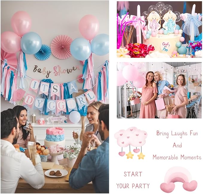 Guess Who Mommy or Daddy Baby Shower Game, 25 Double-Sided Blue Bear Games for Boys, Interactive Baby Boy Party Supplies, Baby Boy Celebrations - B02