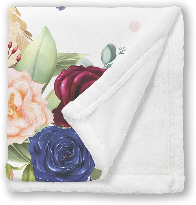 Highland Cow Personalized Baby Blanket for Girls, Super Soft Plush Fleece, 30''x40''