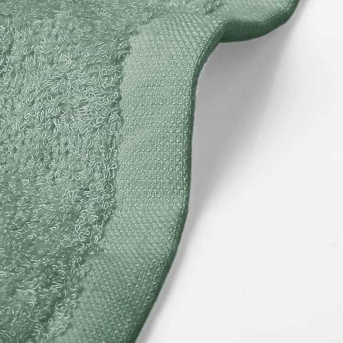 Yoofoss Luxury Washcloths Towel Set 10 Pack Baby Wash Cloth for Bathroom-Hotel-Spa-Kitchen Multi-Purpose Fingertip Towels & Face Cloths - Green