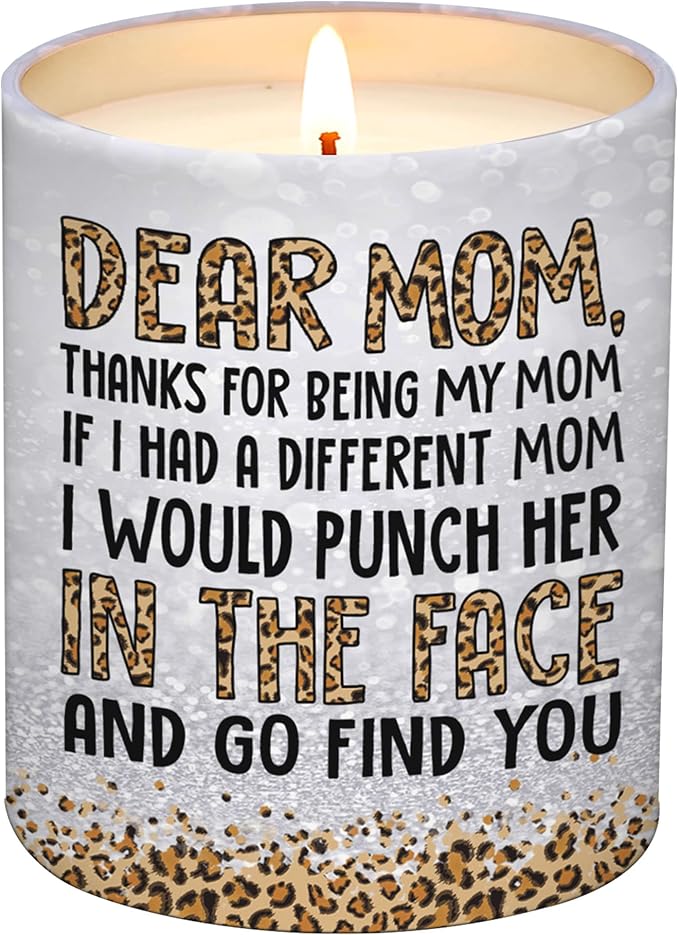 Gifts for Mom from Daughter Son - Mothers Day Gifts for Mom, Wife, Women - Moms Birthday Gift Ideas, Cool Birthday Gift for Moms - Funny Mothers Day Candle, mom Candle Funny 10 OZ