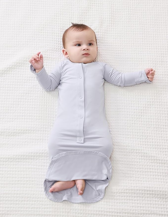 Baby Nightgowns Sleeper Gown Newborn Long Sleeve Pajama Gowns Unisex Viscose from Bamboo Infant Sleepwear