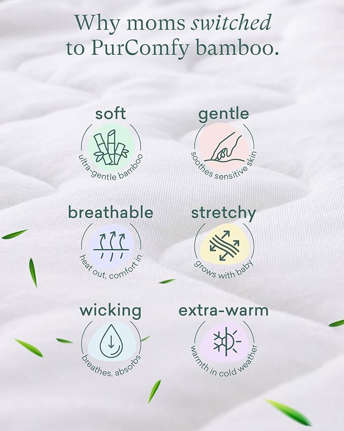 Quilted Supersoft Sleep Sack, 2.5 TOG Premium Bamboo Viscose Warm Baby Sleeping Bag, Thick Babies Wearable Blanket