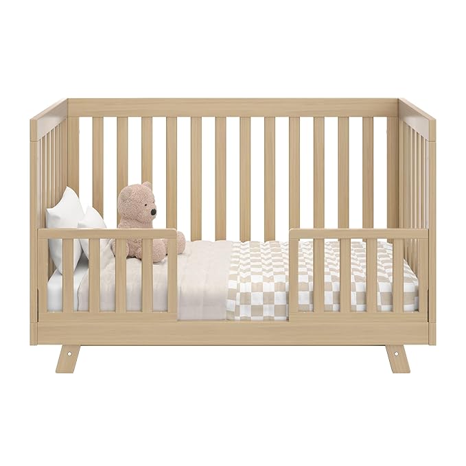 Storkcraft Beckett Grow-with-Me Convertible Crib (Driftwood) – GREENGUARD Gold Certified, Converts to Toddler Bed & Daybed, Fits Standard Crib Mattress, Easy-to-Assemble
