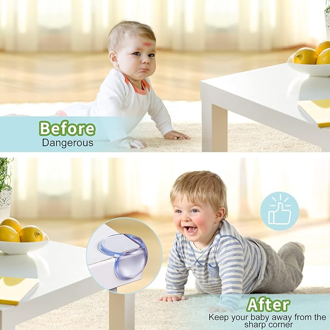 Baby Proofing Corner Protector Baby: 12 Pack Table Corner Protectors for Baby Furniture Guards| Baby Proof Corner Protectors to Cover Sharp Furniture