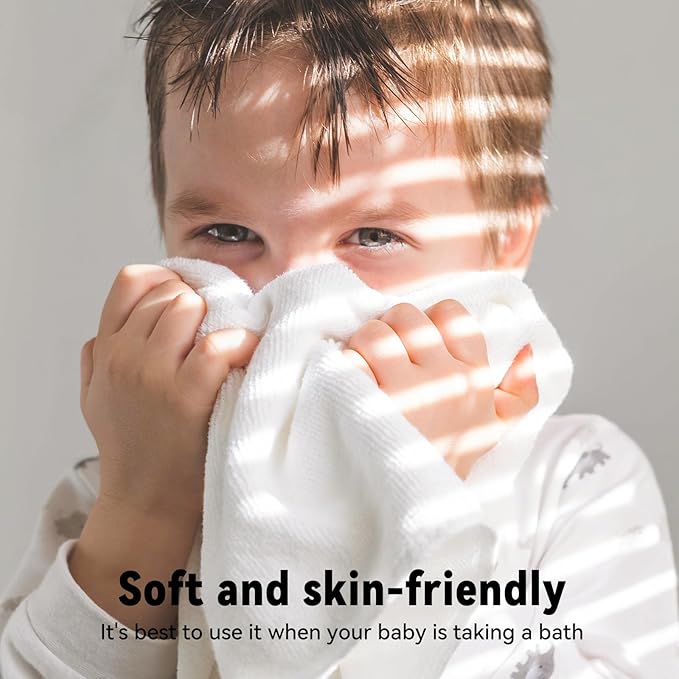 Yoofoss Luxury Washcloths Towel Set 10 Pack Baby Wash Cloth for Bathroom-Hotel-Spa-Kitchen Multi-Purpose Fingertip Towels & Face Cloths