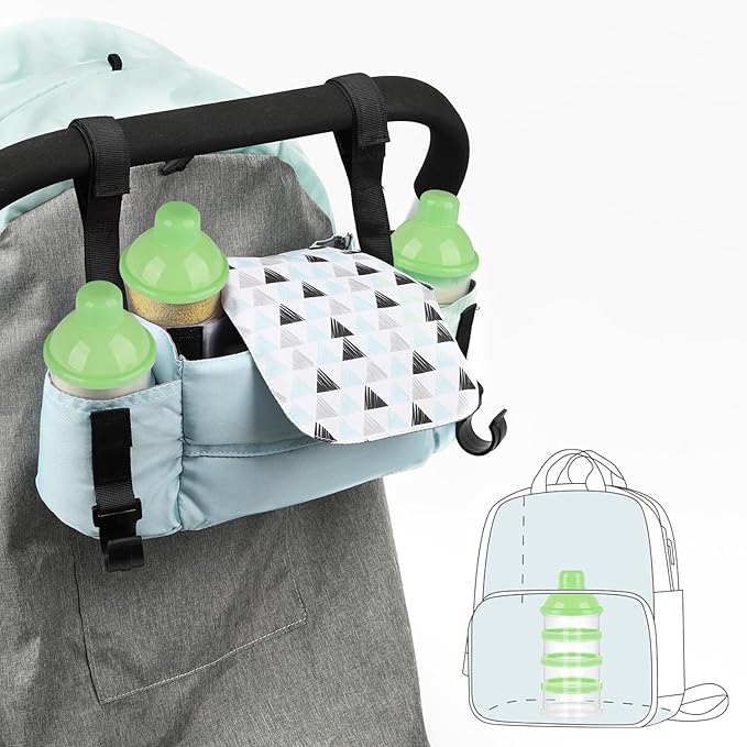 Accmor Formula Dispenser On The Go, 4 Compartments Stackable Formula Container for Travel, Baby Milk Powder Kids Snack Container, BPA Free 