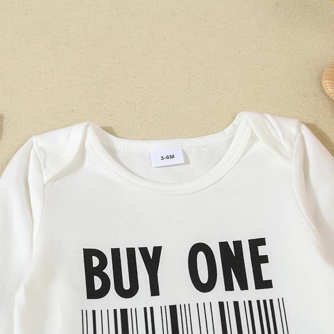 Newborn Baby Twins Clothes Funny Letter Print Romper Bodysuit Shirt Twins' Babys Gift Infant Boy Girl Fall Clothes