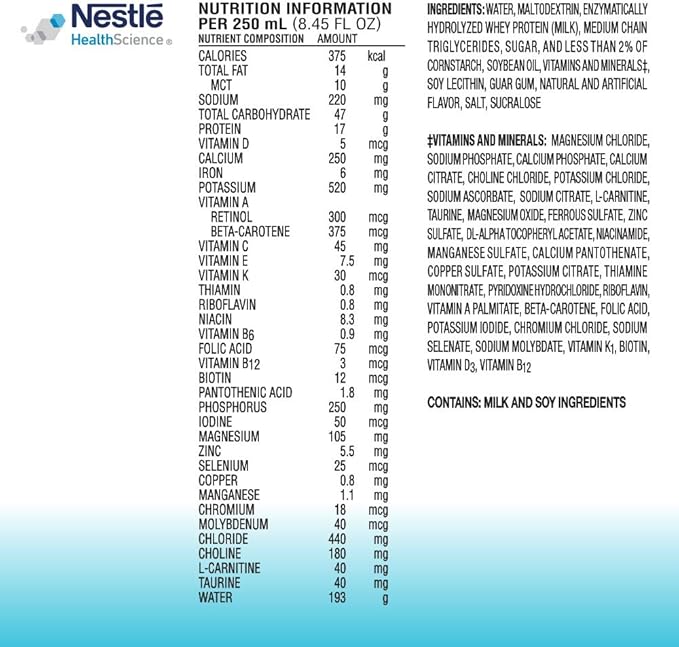 Nestle Peptamen 1.5 Oral Supplement Vanilla 250 mL Carton 24 Ct
