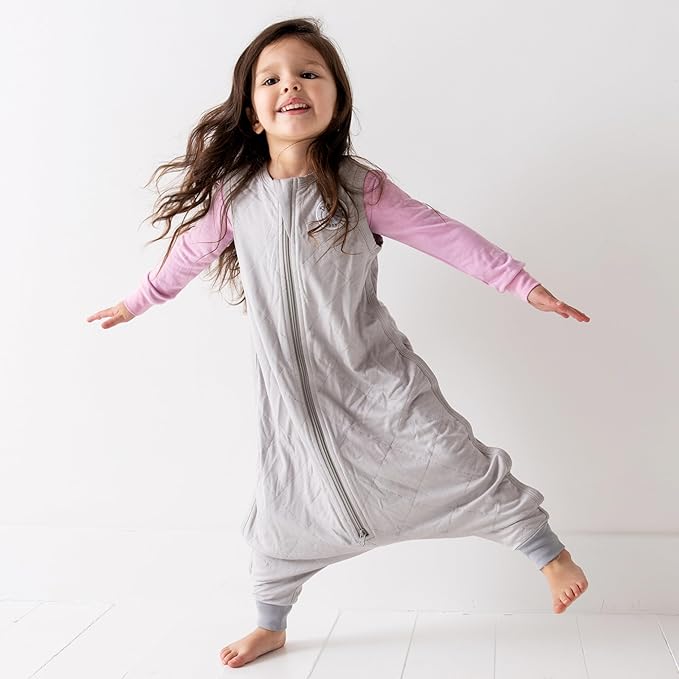 Dreamland Baby Toddler Sleep Sack with Feet, 1.0 TOG – Ultra Soft Viscose Wearable Blanket. Machine Washable, 2-Way Zipper.