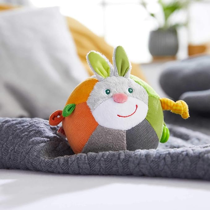 HABA Baby Balls - Machine Washable Baby Sensory Toys - Ideal Baby Toy for Teething, Tummy Time Toys for Ages 6 Months & up