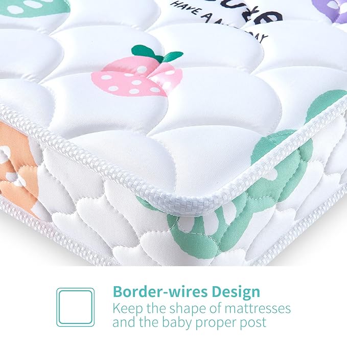 Crib and Toddler Mattress - 52" x 27.6" x 5" - Breathable - Firm - Dual Sided Standard Size Baby Mattress for Crib - Premium Foam Baby Crib Mattress - Toddler Mattress for Toddler Bed…