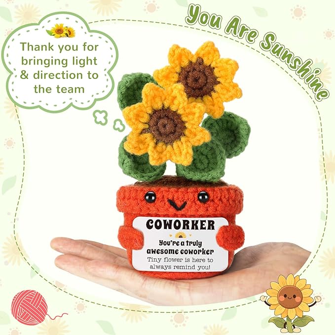 LuoHere Appreciation Gifts for Coworker Women Men Employee Staff Birthday Thank You Small White Elephant Gifts for Adults Christmas Colleague Teammate Work Friend Bestie Coworker Promotion Gift