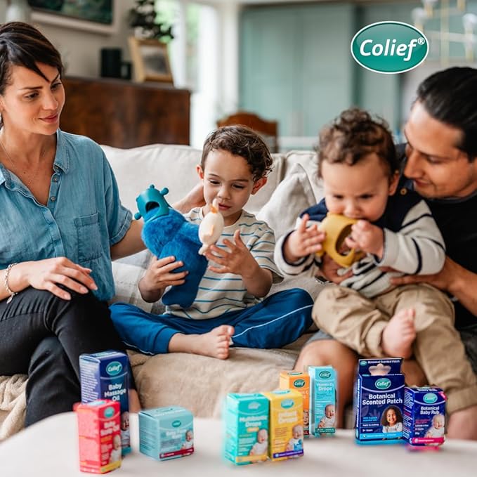 Colief Baby Massage Oil | Soothing Oil For Infants | Made With 100% Natural Ingredients Including Sweet Almond Oil, Lavender Oil, Jojoba & Vitamin E | Suitable For Babies 3+ Months | 3.38 Fl. Oz