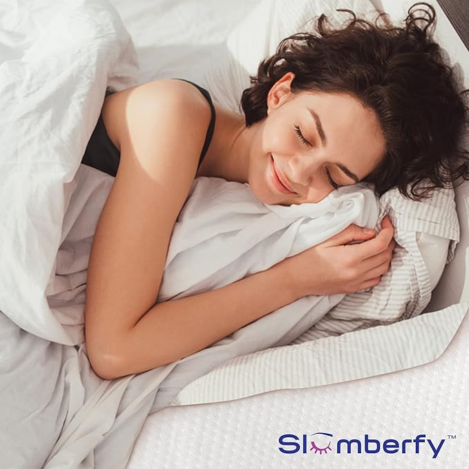Waterproof Mattress Protector by Slumberfy | Hypoallergenic Viscose Made from Bamboo Mattress Protector | Natural + Breathable Jacquard Fabric | Queen Mattress Cover – 60x80”