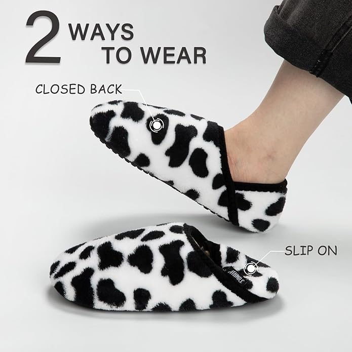 ATHMILE House Slippers for Women Men Indoor Barefoot Slippers Socks Furry Slip on House Shoes Cozy Comfy for Home Bedroom Travel Yoga