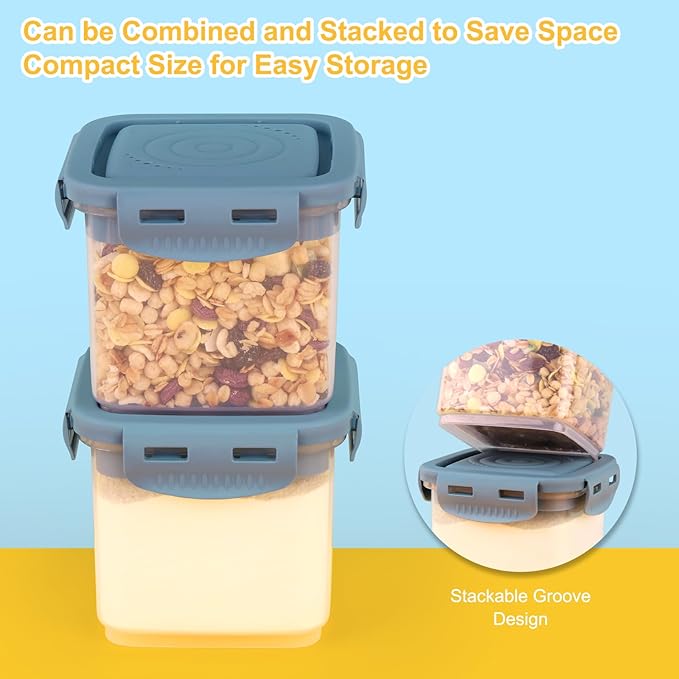 Accmor Formula Dispenser On The Go, Formula Container to Go, Portable Milk Powder Kids Snack Container with Scoop for Infant Toddler Travel Outdoor Picnic
