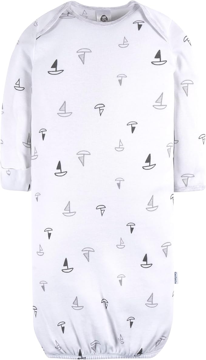 Gerber unisex-baby Baby Boy and Girls 4-pack Sleeper Gown