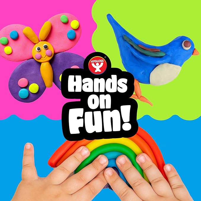 Hygloss Play Modeling Dough for Kids – Safe & Non-Toxic Sensory Dough for Arts and Crafts – 1 lb Tub – Play Clay for Toddler Activities, Preschool Classroom Must-Haves – Rose Color, Unscented