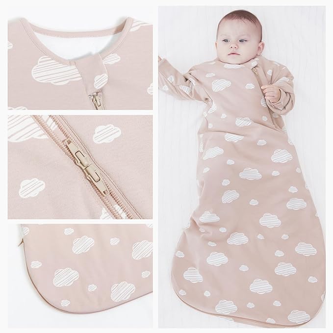 Unisex Sleeping Bag for Babies and Toddlers 1.0 Tog Sleep Sack 18-36Months, Baby Sleep Sack, Newborn Sleep Sack, Wearable Blanket Baby, One Piece with Sleeves, Gifts for Baby, Pink