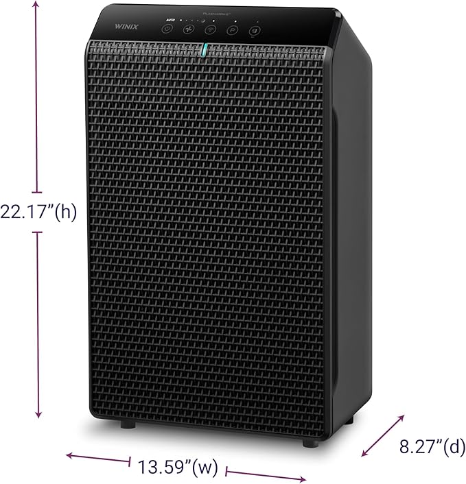 WINIX 5520 Air Purifier for Home Large Room Up to 1882 Ftยฒ in 1 Hr With Air Quality Monitor, True HEPA, High Deodorization Carbon Filter and Auto Mode, Captures Pet Allergies, Smoke, Dust.