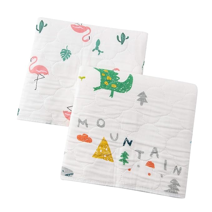 2 Pcs 27x35Inches Waterproof Changing Pads,Reusable Leak Proof Crib Disaper Pads,Portable Unisex Baby Changing Mat for Home&Travel.