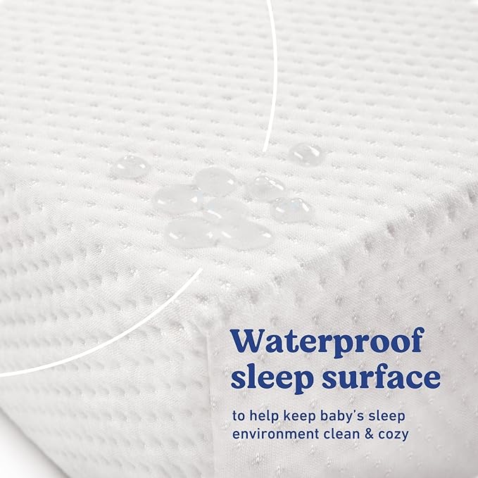 Graco Olivia Convertible Crib and Graco Premium Foam Crib & Toddler Bed Mattress Bundle (Hazelnut) – GREENGUARD Gold Certified, Standard Crib Mattress, Baby Crib Converts to Toddler Bed & Daybed