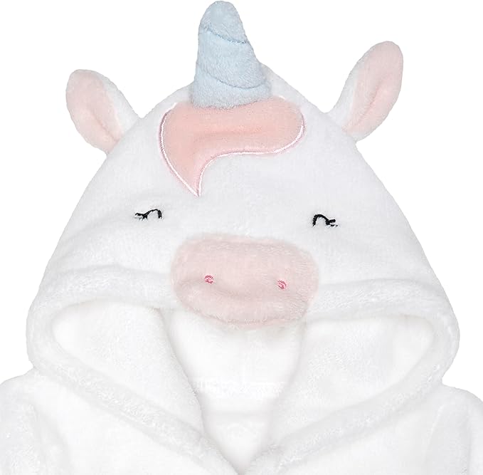 Gerber Unisex Baby Plushy Soft Hooded Animal Character Bathrobe