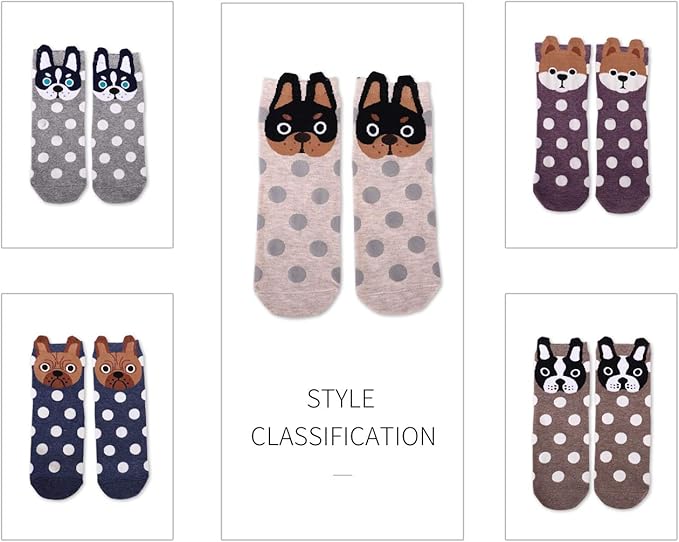 Jeasona Women's Cat Socks Cat Gifts Cute Animal Socks Dog Owl Gifts for Women
