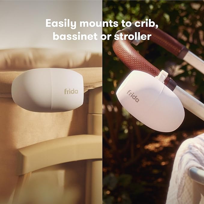 Frida Baby Hands-Free Rocker Device with 5 Vibration Levels, Universal Stroller Accessories, Rechargeable for Cribs & Strollers, Water-Resistant Baby Soother