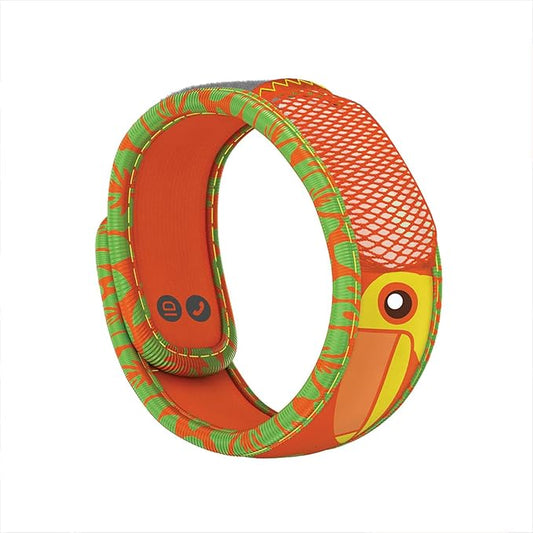 PARA'KITO Bug & Mosquito Bracelets for Kids | Mosquito Spray Alternative | Waterproof, Outdoor Insect Wristband w/Natural Essential Oils | Hiking, Trekking & Camping Accessories (Toucan)