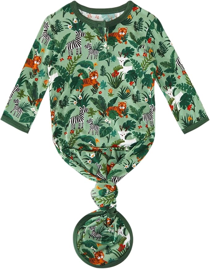 Baby Sleeper Gown Viscose from Bamboo Newborn Nightgowns Unisex Long Sleeve Sleep Sack