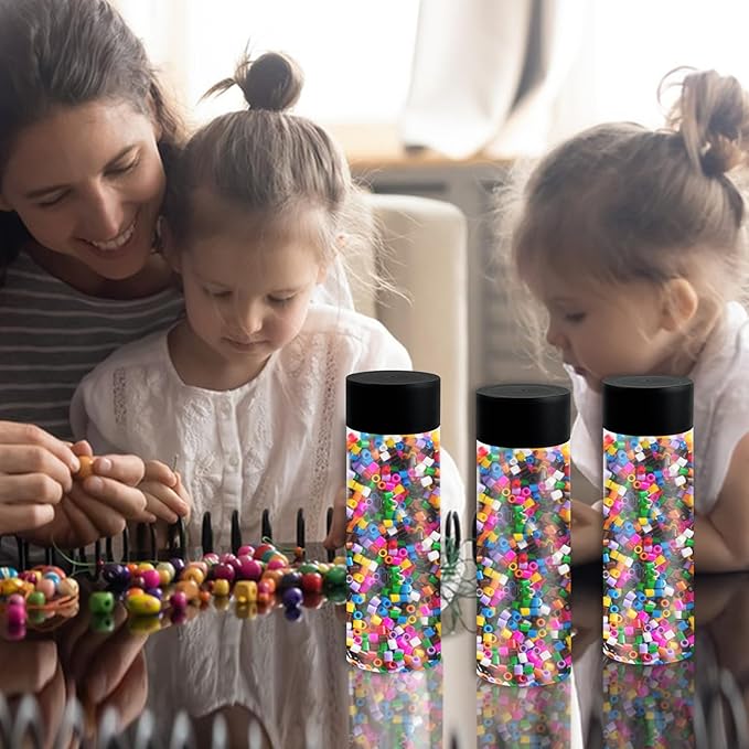24 Pcs Sensory Bottles with Lids, 10 oz/ 300 ml Leakproof Clear Plastic Water Bottles Reusable Empty Sensory Bottles for Sensory Crafts Classroom Handmade Party Supply