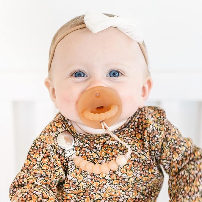 Ryan & Rose Cutie PAT Pacifier Teether (Stage 2, Clear Rubber)