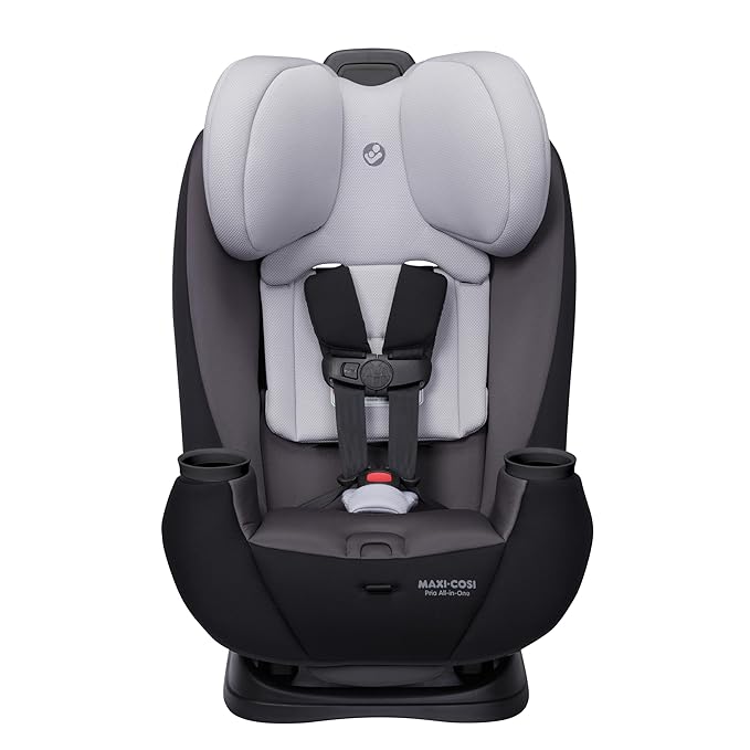 Maxi-COSI Pria All-in-One Convertible Car Seat, Infant to Toddler Car Seat, Easy-Install Harness, Machine-Washable Cover, 5-100 lbs, Blackened Pearl