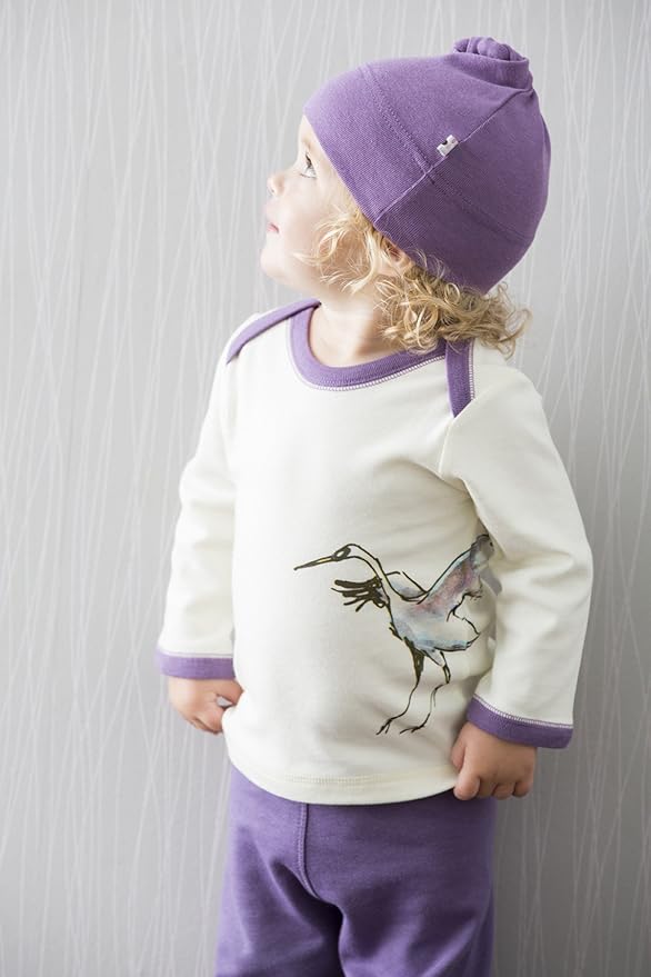 Babysoy Jane Goodall Long Sleeve Baby Toddler Unisex Boy Girl Animal Print Tee