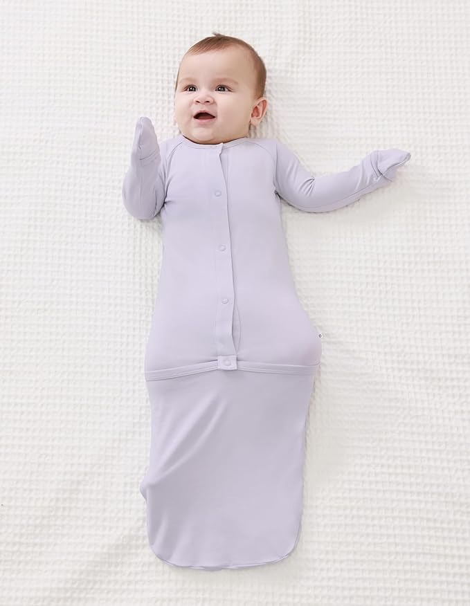 Baby Nightgowns Sleeper Gown Newborn Long Sleeve Pajama Gowns Unisex Viscose from Bamboo Infant Sleepwear